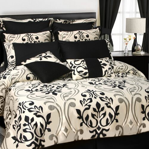 Darby Home Co Westervelt Traditional Cotton Damask Comforter Set